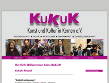 Tablet Screenshot of kukuk-kernen.de